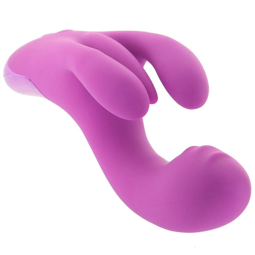 Triple Vibrador Estimulador Vaginal Clítoris Recargable Bang Triple Rabbit Vibrator - Purple