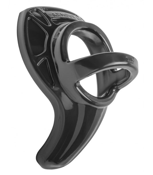 Anillo Pene Y Testiculos Cock Ring And Ball Stretcher Armour Tug by Perfect Fit Brand Black