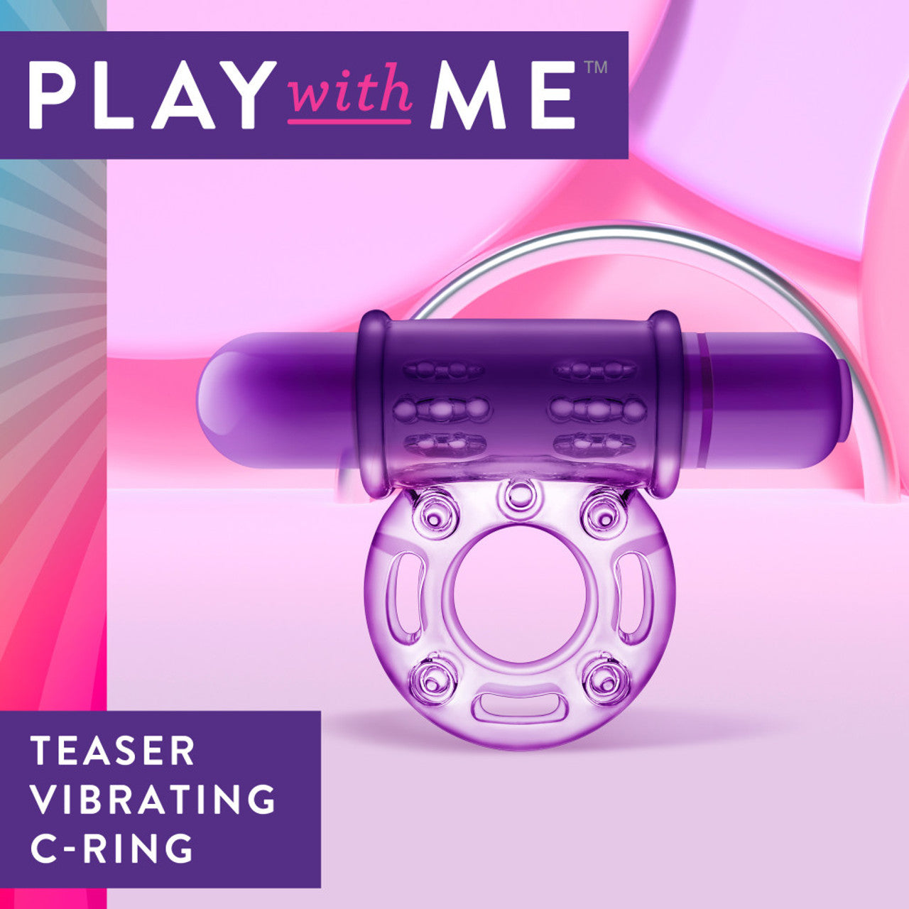 Anillo Vibrador Para Pene Y Bolas Retardar Estimulante Play With Me - Couples Play - Vibrating Cock Ring - Purple