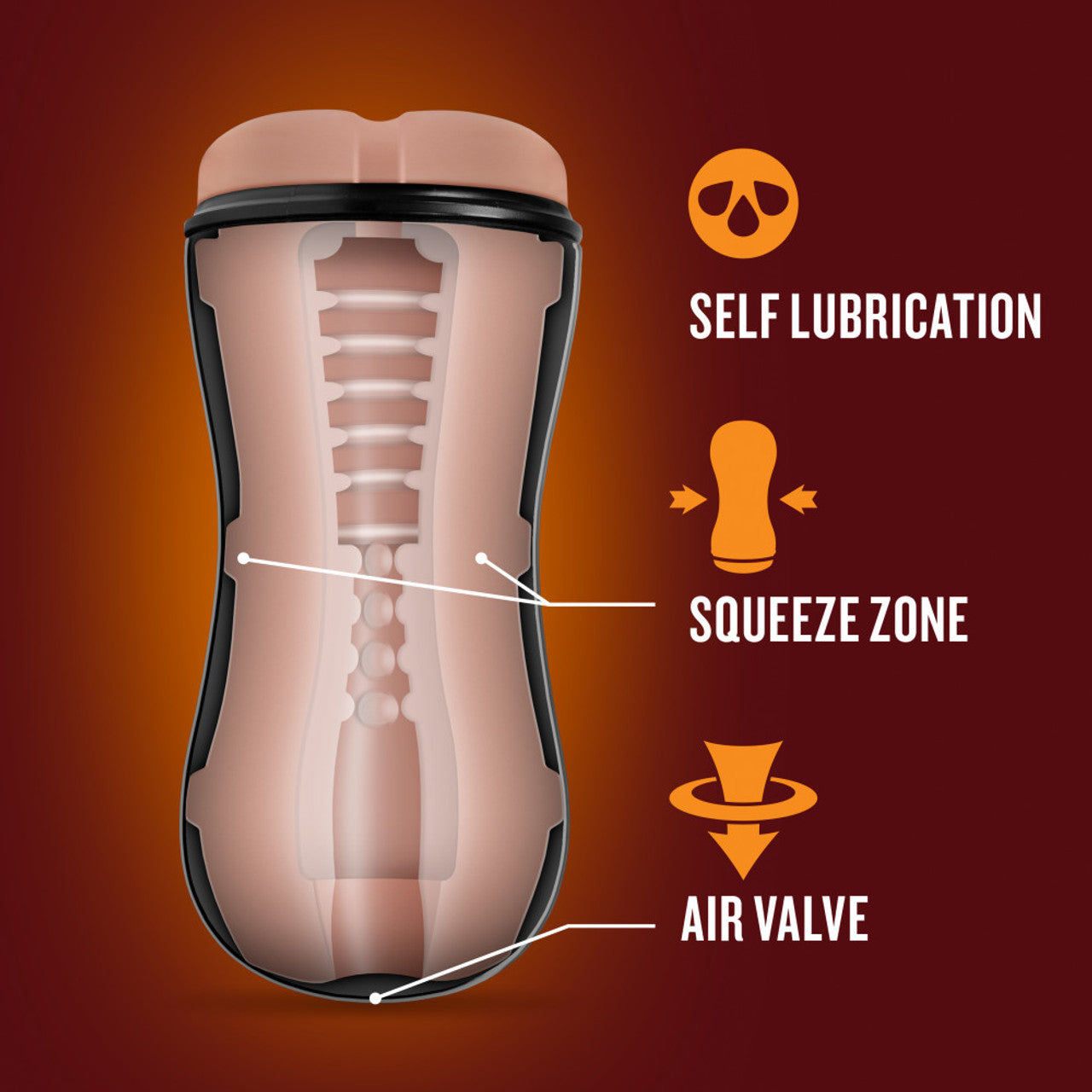Masturbador Ano Hombre Apretado Suave Flexible Beige Loverboy - Cowboy - Self Lubricating Stroker - Beige