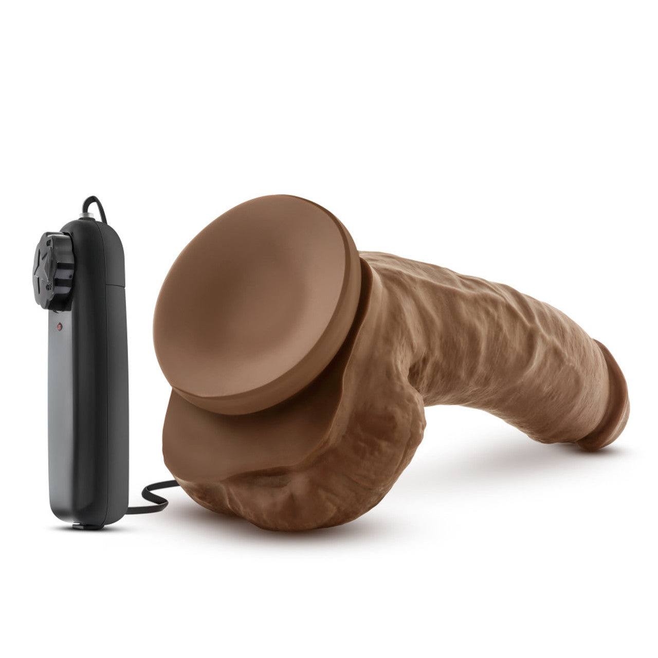 Vibrador Grande Grueso Real 22cm Dildo Consolador Loverboy - The Boxer - 9 inch Vibrating Realistic Cock - Mocha