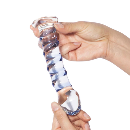 Dildo Consolador Cristal Estimulador Vaginal Icicles No. 5 Blue