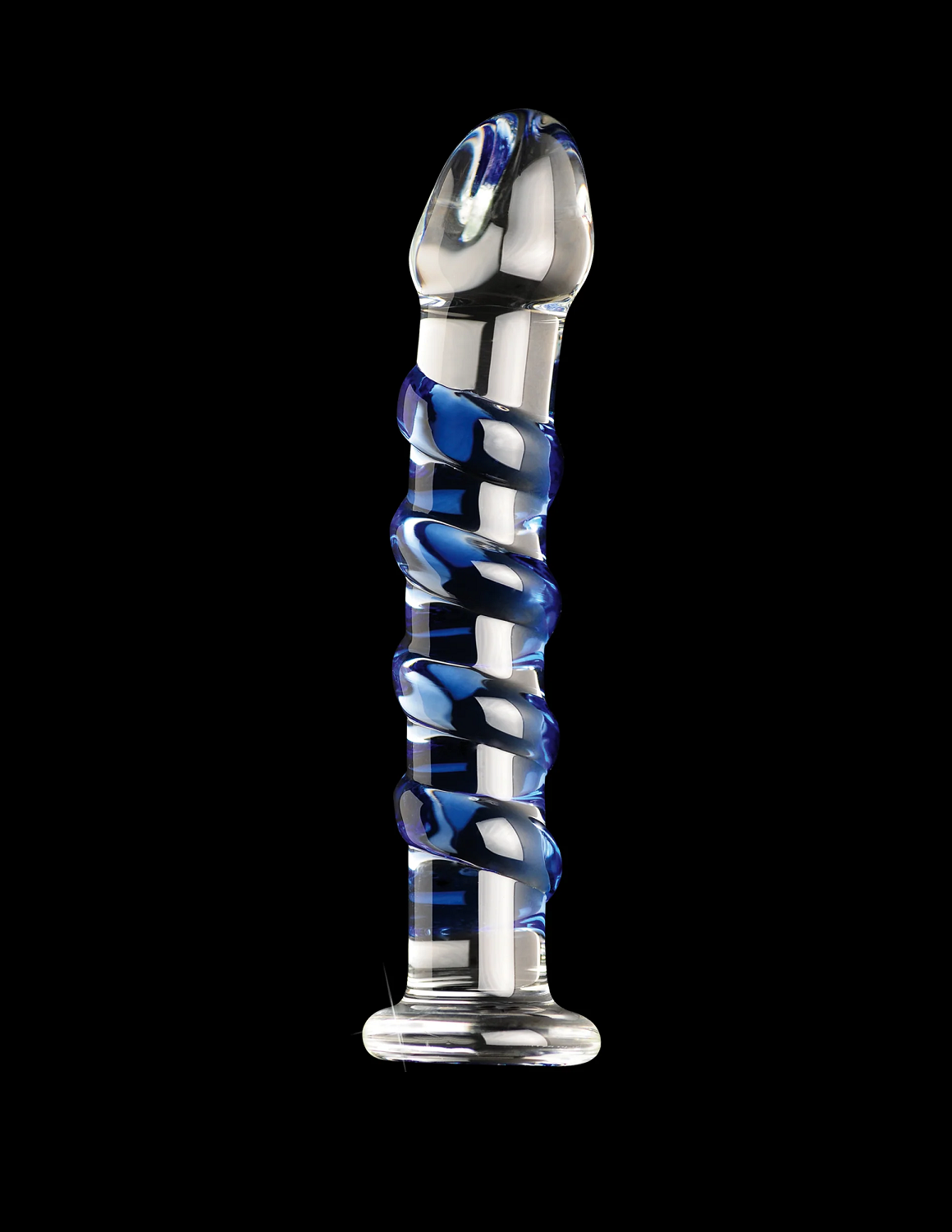Dildo Consolador Cristal Estimulador Vaginal Icicles No. 5 Blue