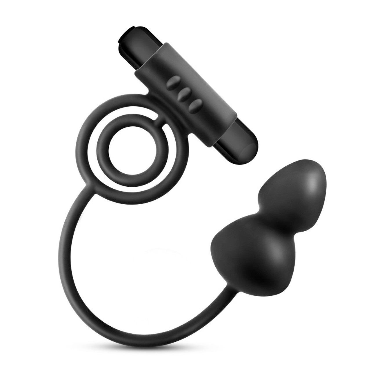 Anillo Vibrador Para Pene Con Estimulador Anal Adventures