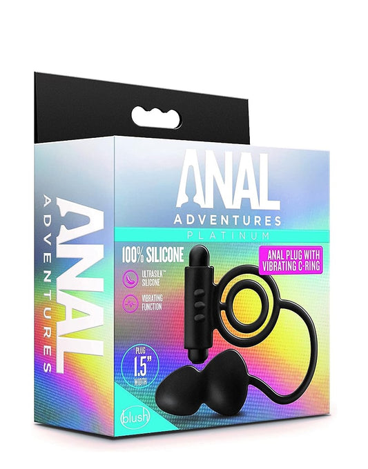 Anillo Vibrador Para Pene Con Estimulador Anal Adventures