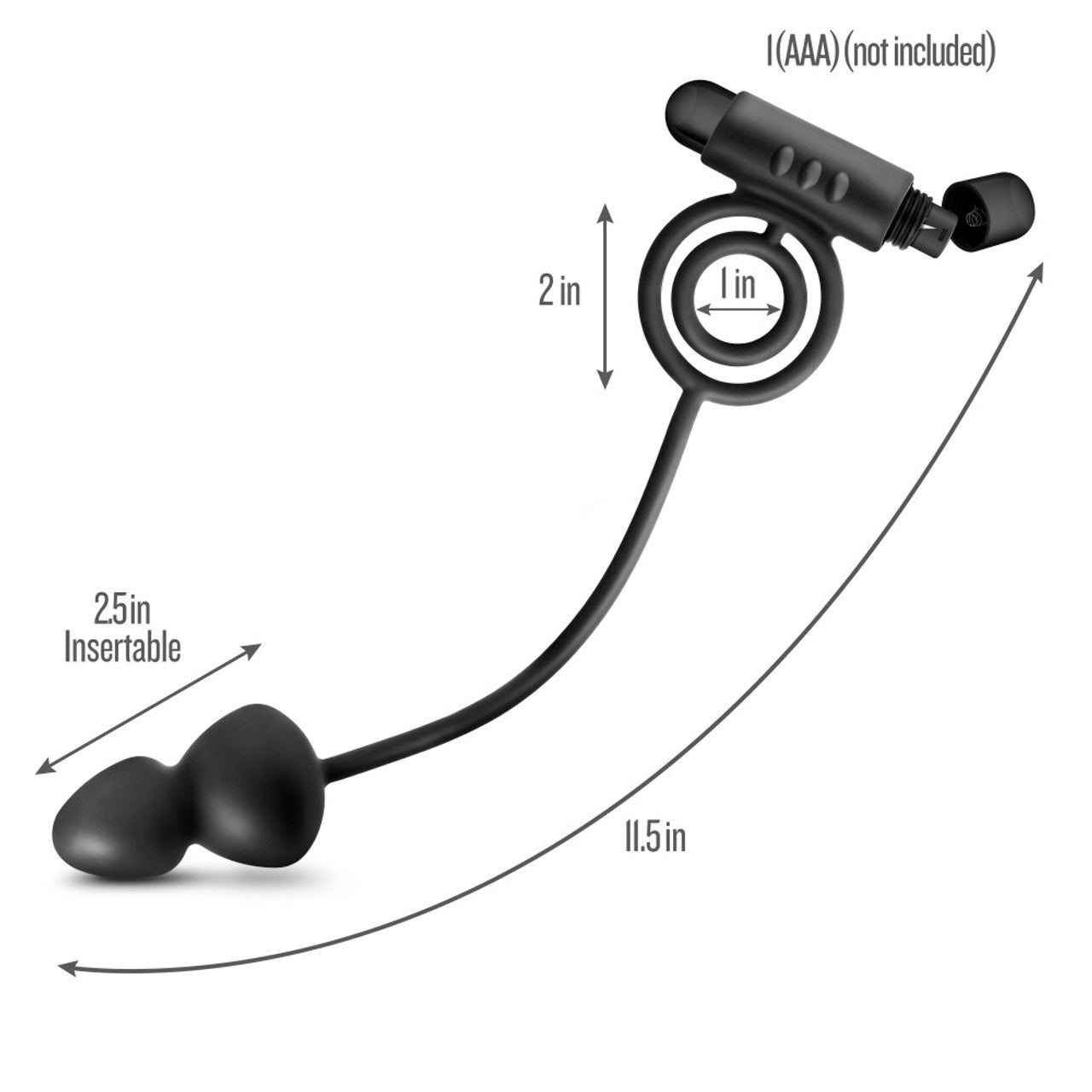 Anillo Vibrador Para Pene Con Estimulador Anal Adventures