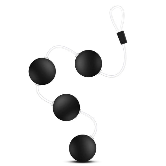 Bolitas Bolas Anal Silicona Movimiento Vibradoras Anal Adventures - Pleasure Balls - Black