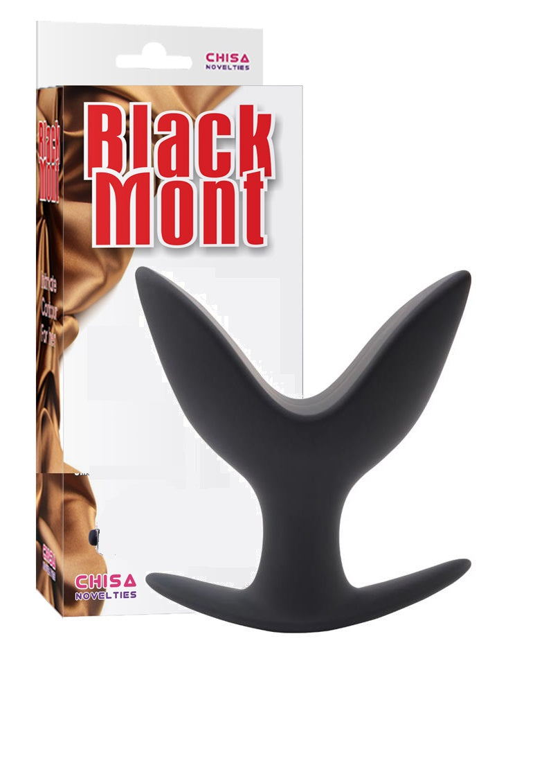 Plug Anal Se Expande Anchor 11cm Gaping Black Mont Silicona Anal