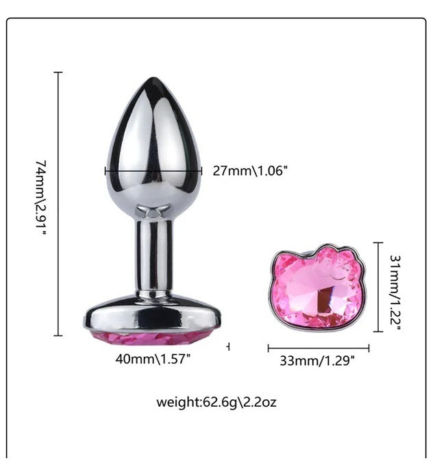 Plug Anal Chico kitty Tamaño Principiante - Small - Pink