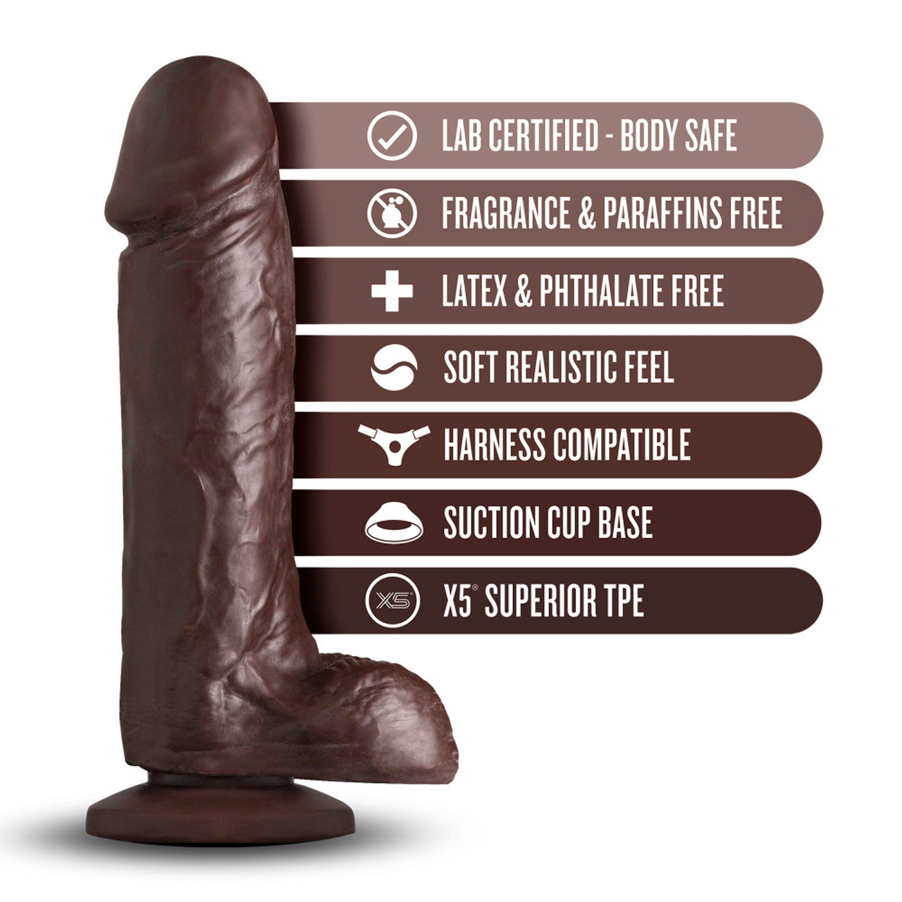 Dildo Grande 20cm Consolador Flexible Principiantes Loverboy
