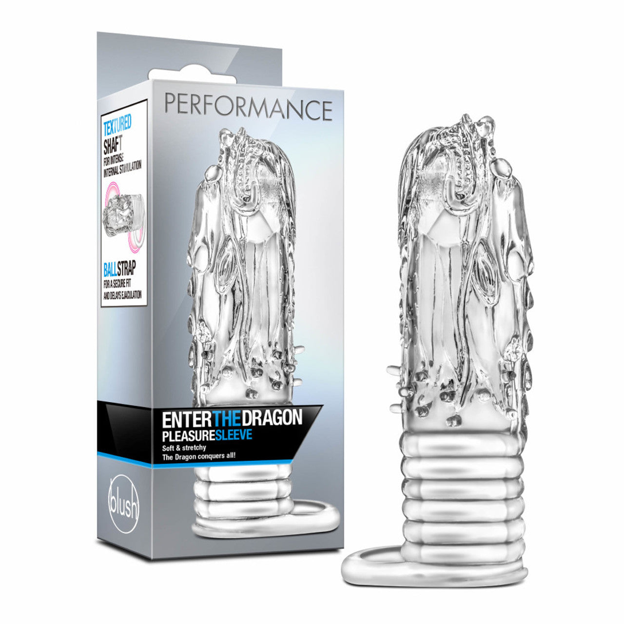 Funda para Pene Extensión Textura Extra Estimulación Vaginal Dragon