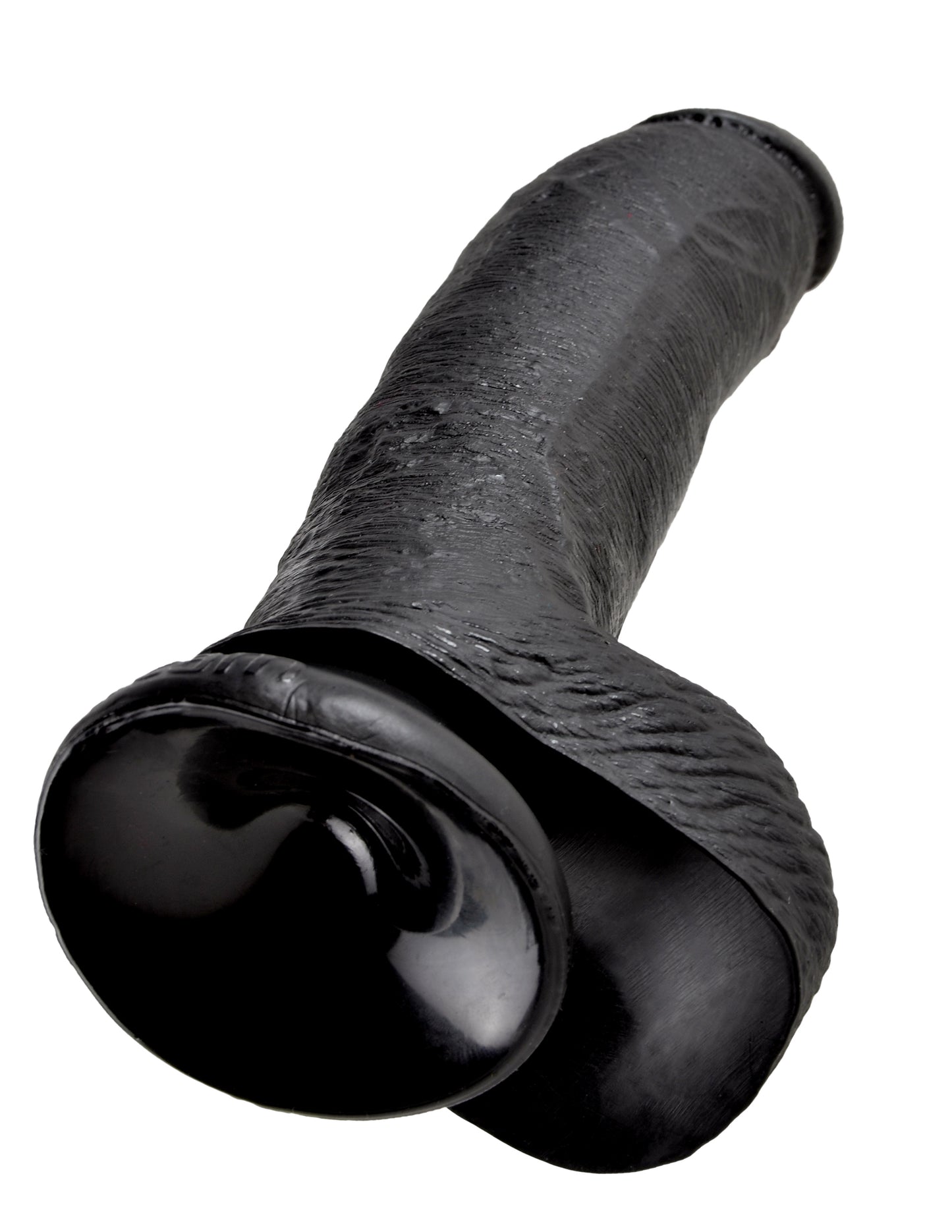 Dildo Real King Cock 9 Pulgadas Con Bolas Y Ventosa 22cm 9" Cock with Balls Black