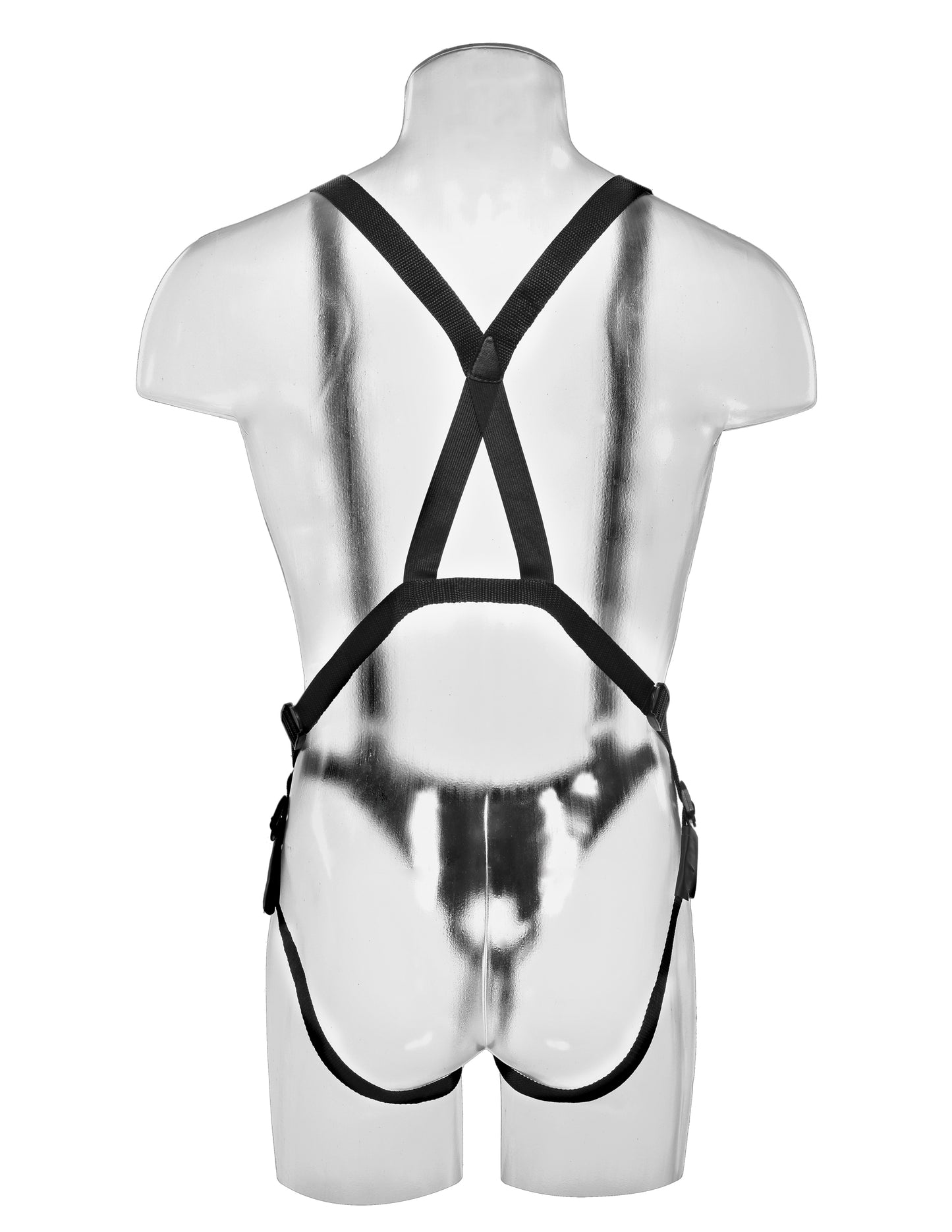 Arnés Con Tirantes Dildo Hueco 25cm Suspender King Cock 10" Hollow Strap-On Suspender System Flesh