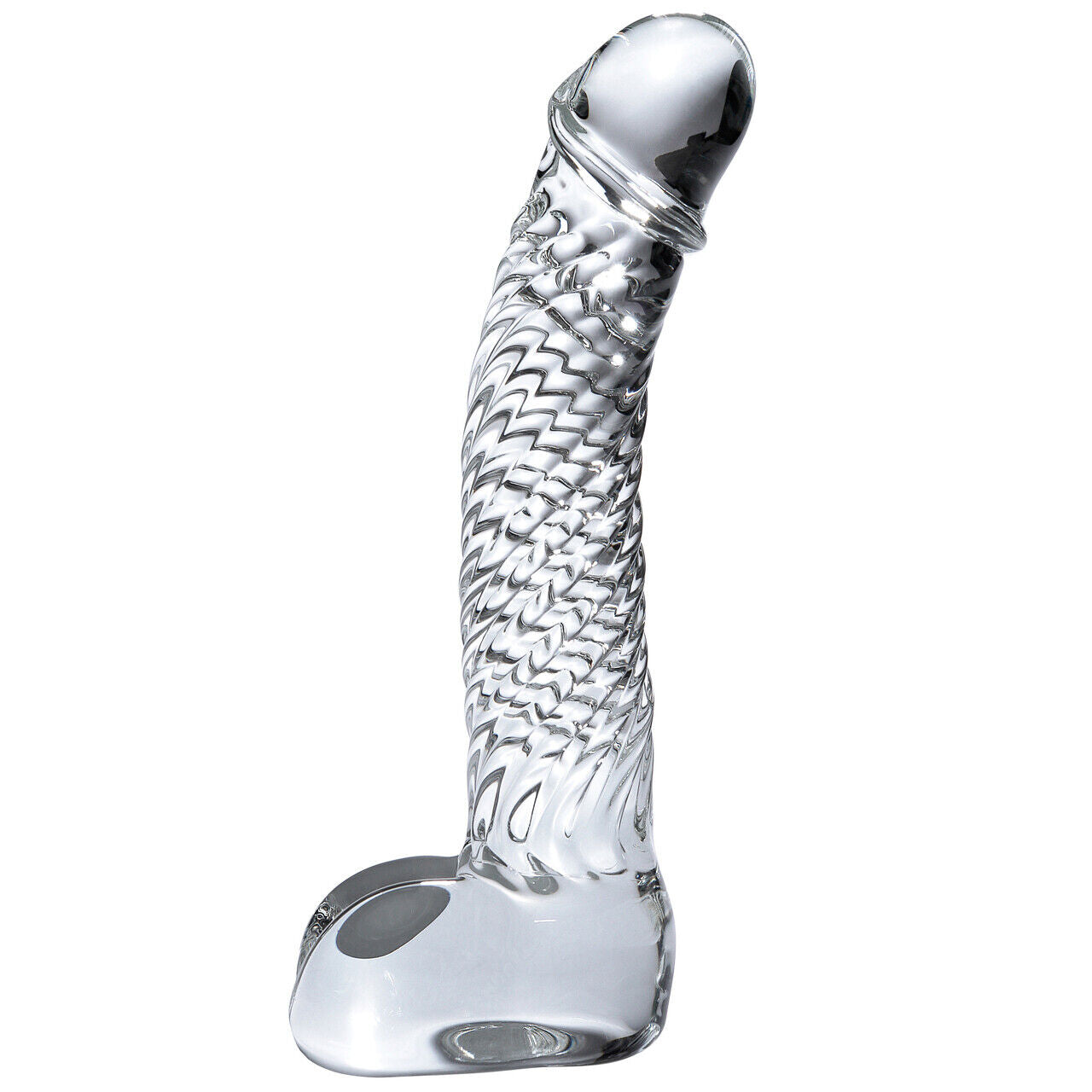 Dildo Consolador Estimulador Vaginal Anal Cristal Icicles No. 61 Clear Glass G-spot Dildo