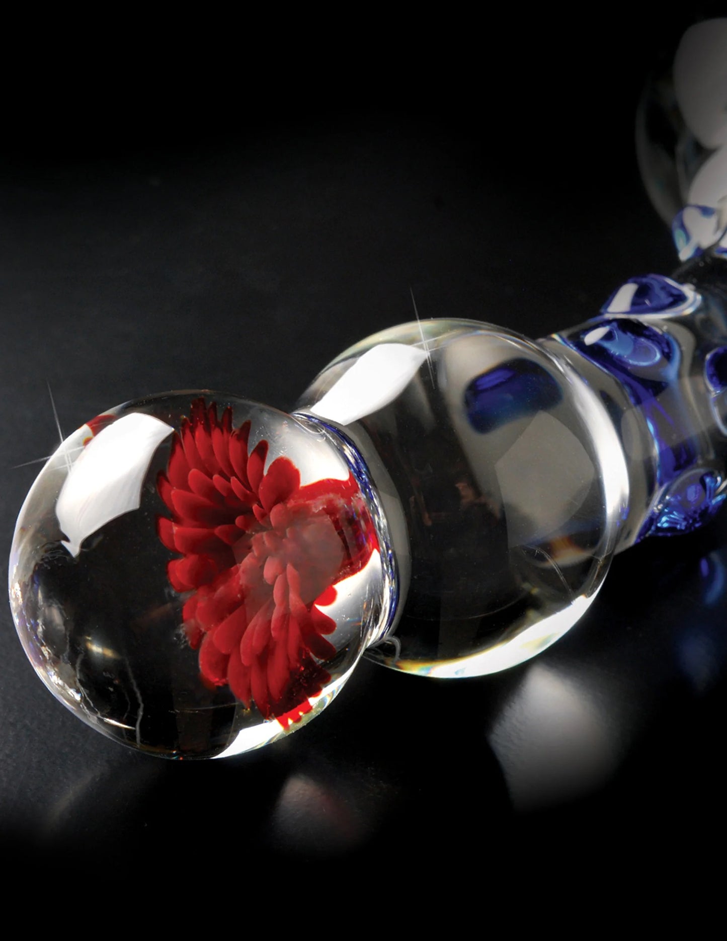 Dildo Consolador Vaginal Cristal Glass Dildo Icicles 18 Azúl