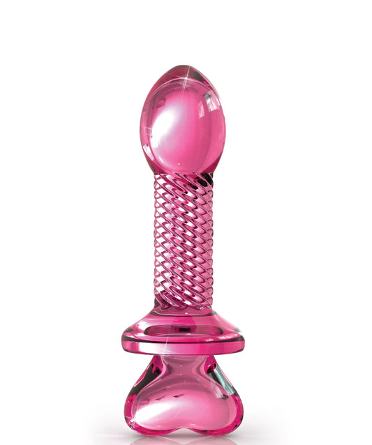 Hermoso Juguetes Anal Dildo Consolador Cristal Icicles 82 Estimulador Rosa