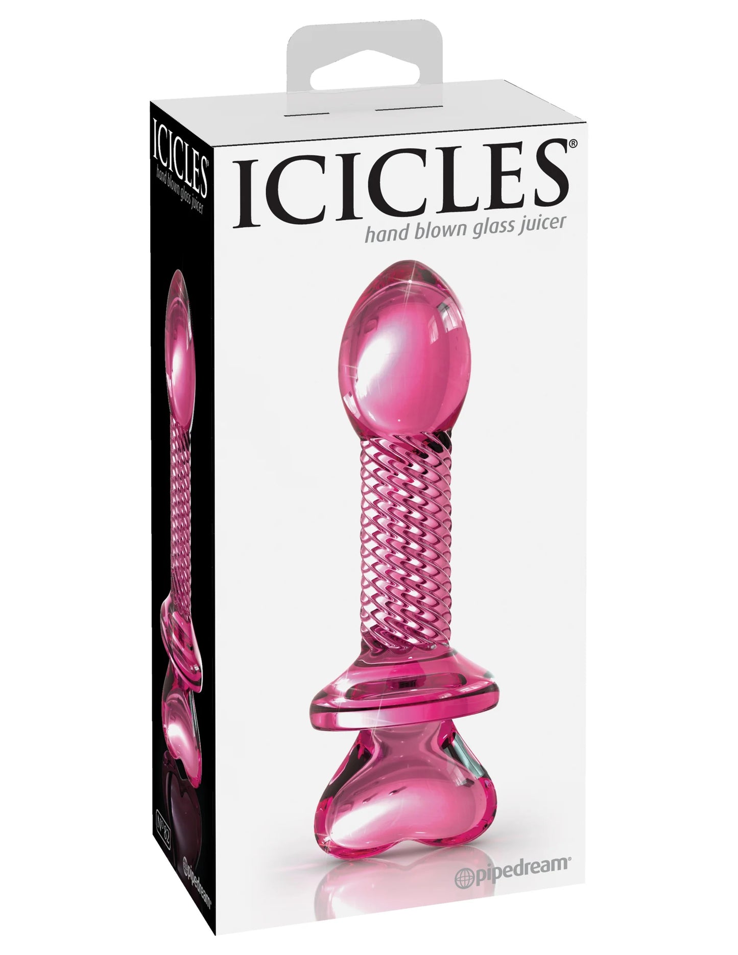 Hermoso Juguetes Anal Dildo Consolador Cristal Icicles 82 Estimulador Rosa