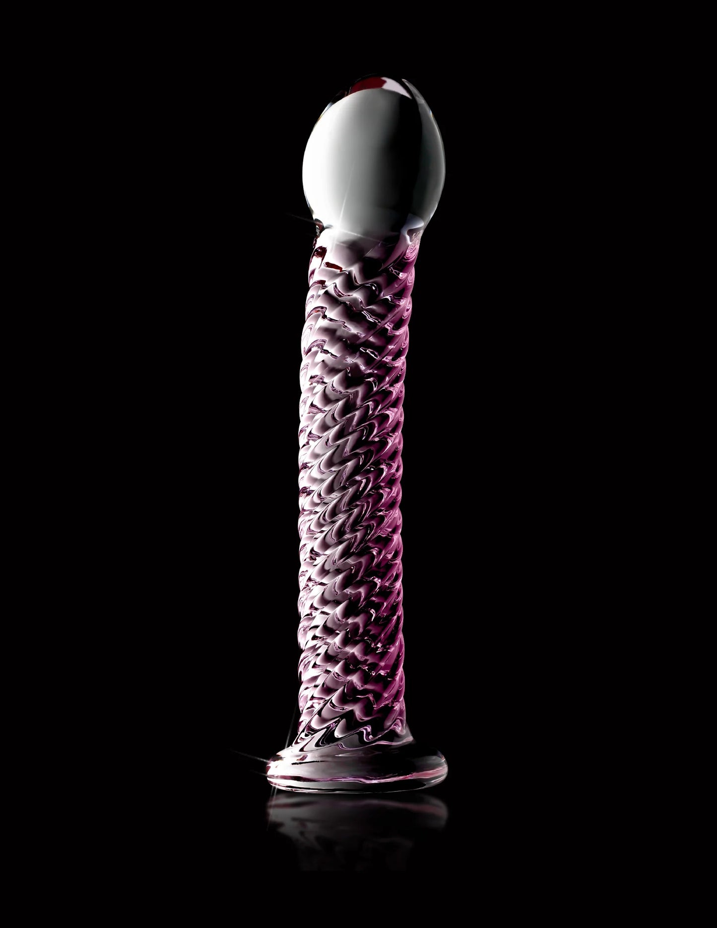 Plug Anal De Cristal, Hipoalergénico Elegante Icicles 53 Rosa
