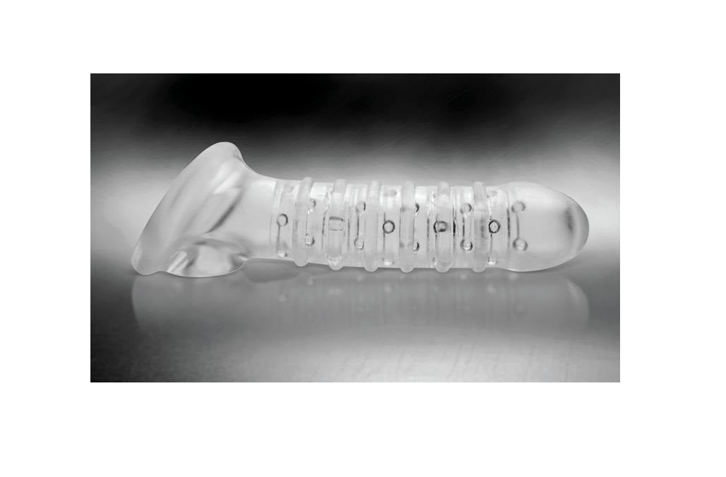 Funda Extension Pene Bolas Textura Más Grueso Ribbed Sleeve