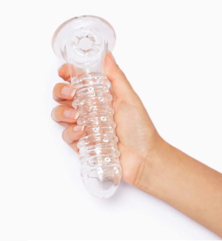 Funda Extension Pene Bolas Textura Más Grueso Ribbed Sleeve