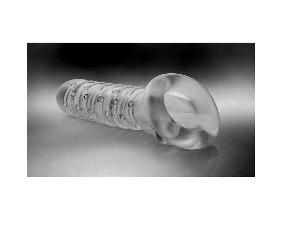 Funda Extension Pene Bolas Textura Más Grueso Ribbed Sleeve