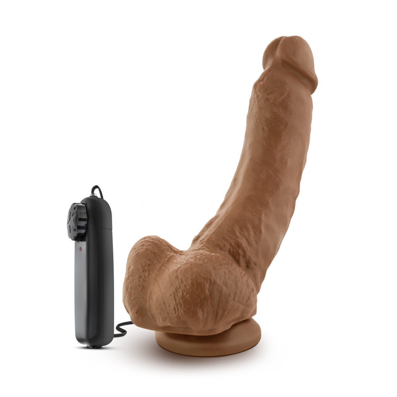 Vibrador Grande Grueso Real 22cm Dildo Consolador Loverboy - The Boxer - 9 inch Vibrating Realistic Cock - Mocha
