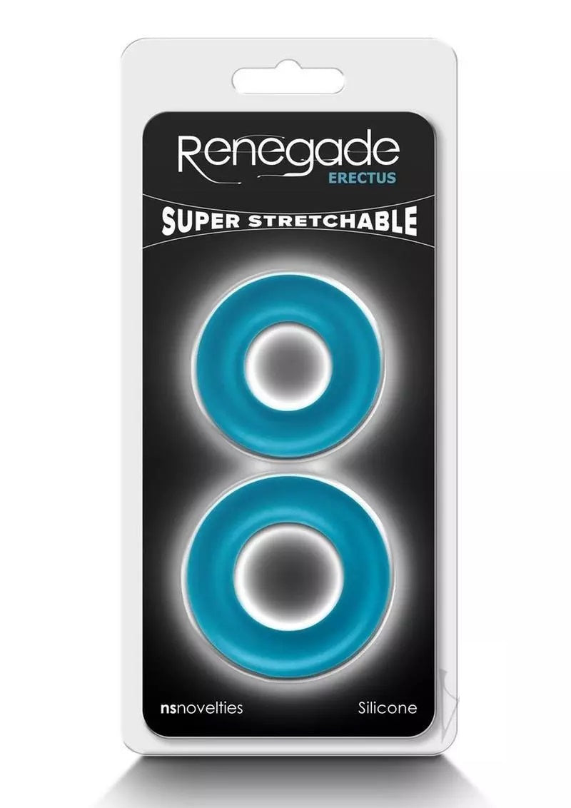 Anillo Pene Silicon Cock Ring Set Prolonga Erección Grande Erectus Teal