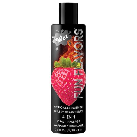 Lubricante Wet Fun Flavors Sexy Sabor Fresa 3oz 89ml