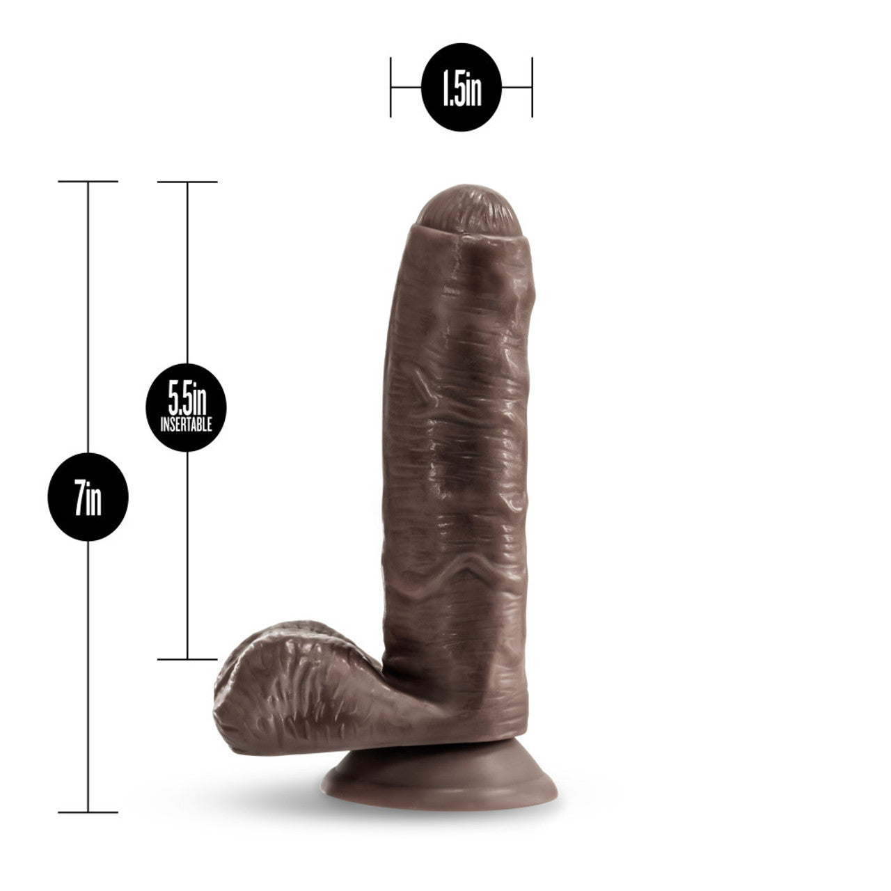 Dildo 18cm Consolador Pene Principiantes Loverboy - Pierre The Chef - Chocolate