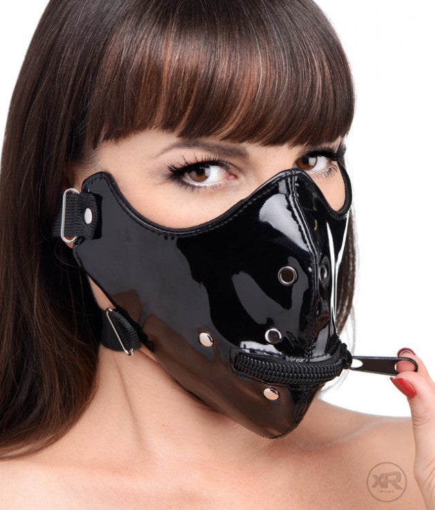 Antifaz Master Series Lektor Zipper Mouth Muzzle