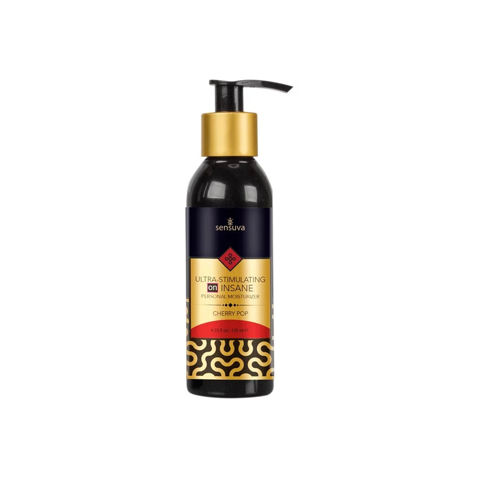 Lubricante Sensuva On Ultraestimulante Cereza 125ml Ultra-Stimulating ON Insane Personal Moisturizer Cherry