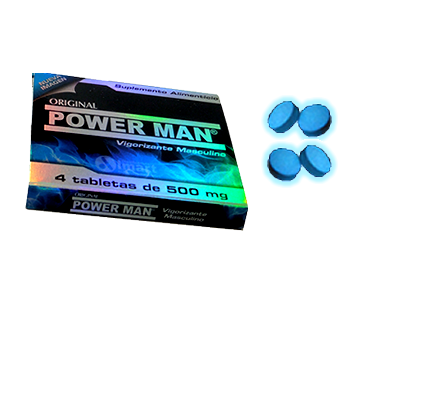 Power Man Tab con 4 Vigorizante Masculino Rendimiento Sexual