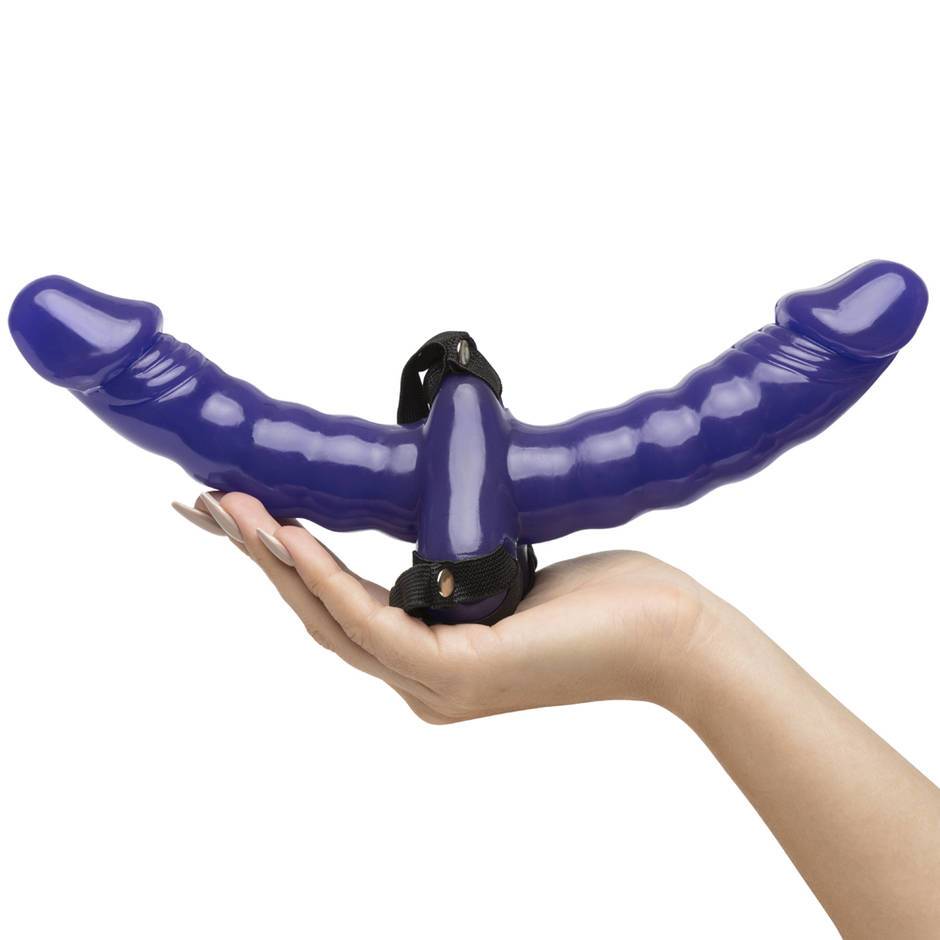 Arnes Doble Dildo Lesbico Arnés Doble con Correas Double Delight Fetish Fantasy