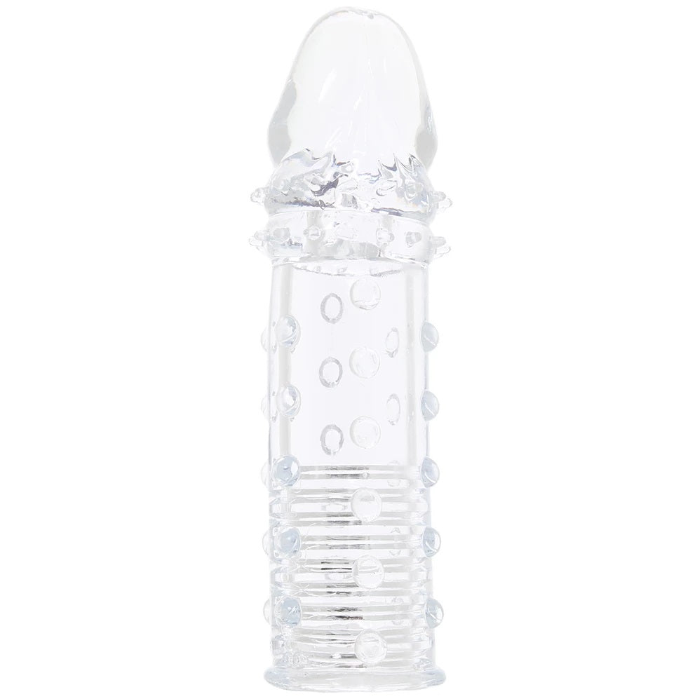 Funda Extensión Pene Textura Incrementar 5cm Engrosar Adonis Extension Clear