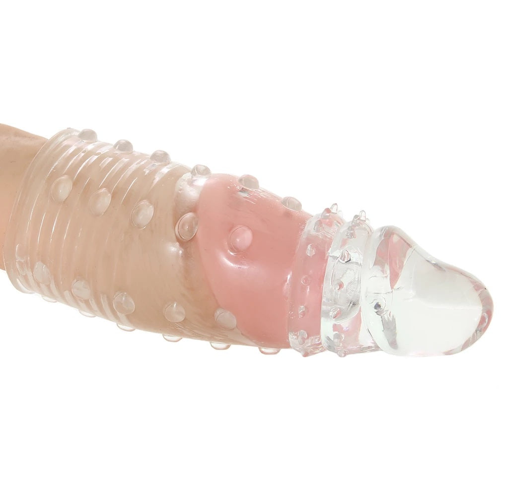 Funda Extensión Pene Textura Incrementar 5cm Engrosar Adonis Extension Clear