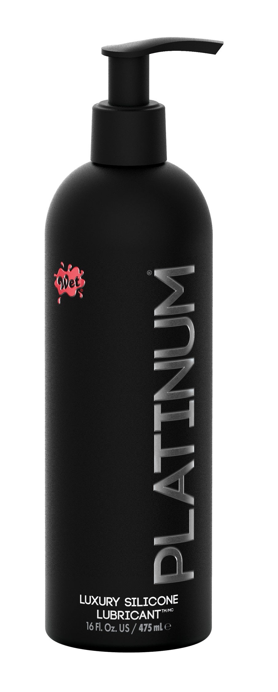 Wet Platinum Premium Lubricant 16oz. Silicon Grand Wet Platinum Premium Larga Duración