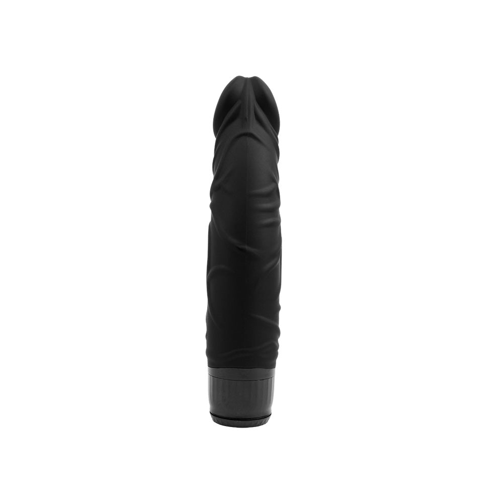 Vibrador Silicon Consolador Negro 19cm Thick Realistic Dildo