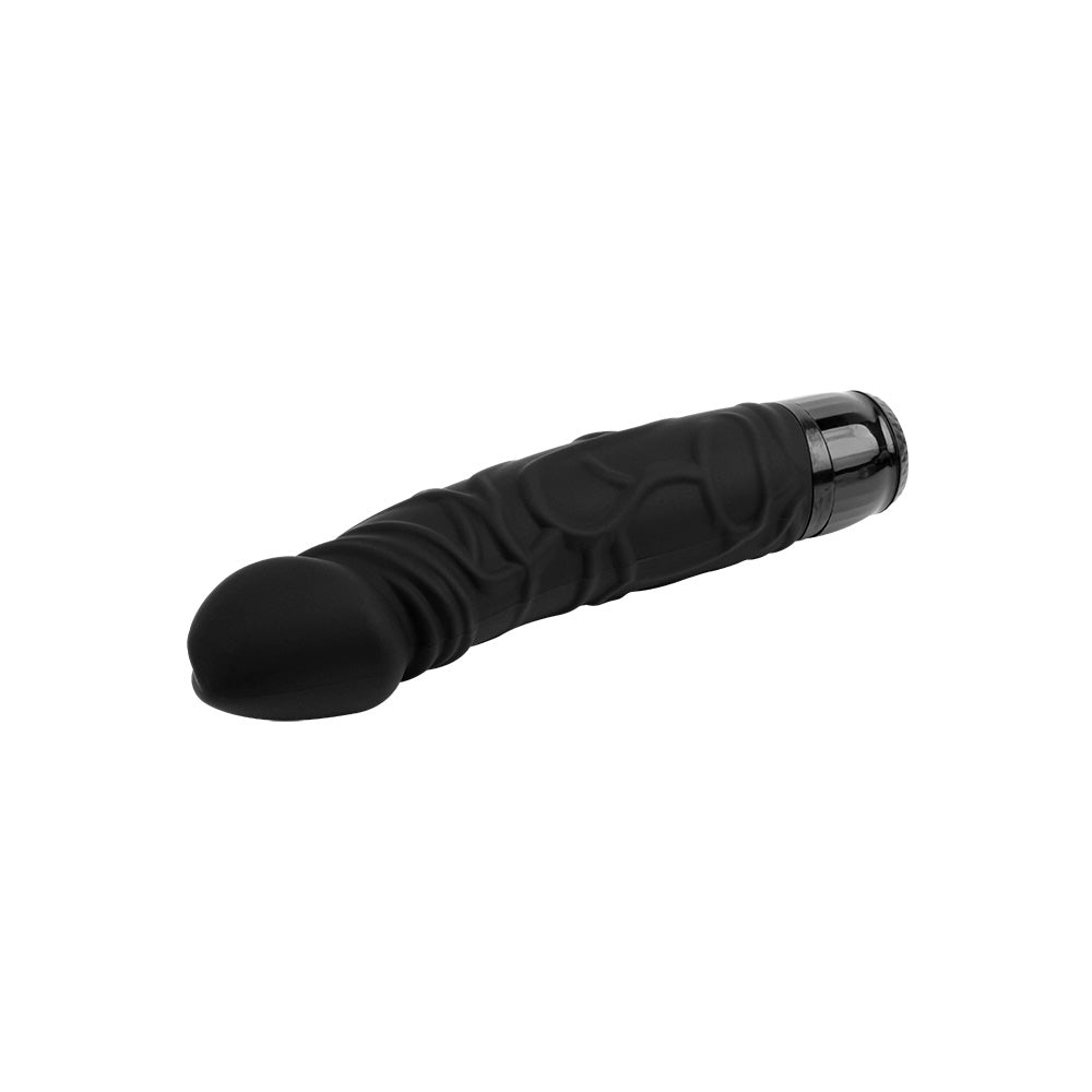 Vibrador Silicon Consolador Negro 19cm Thick Realistic Dildo