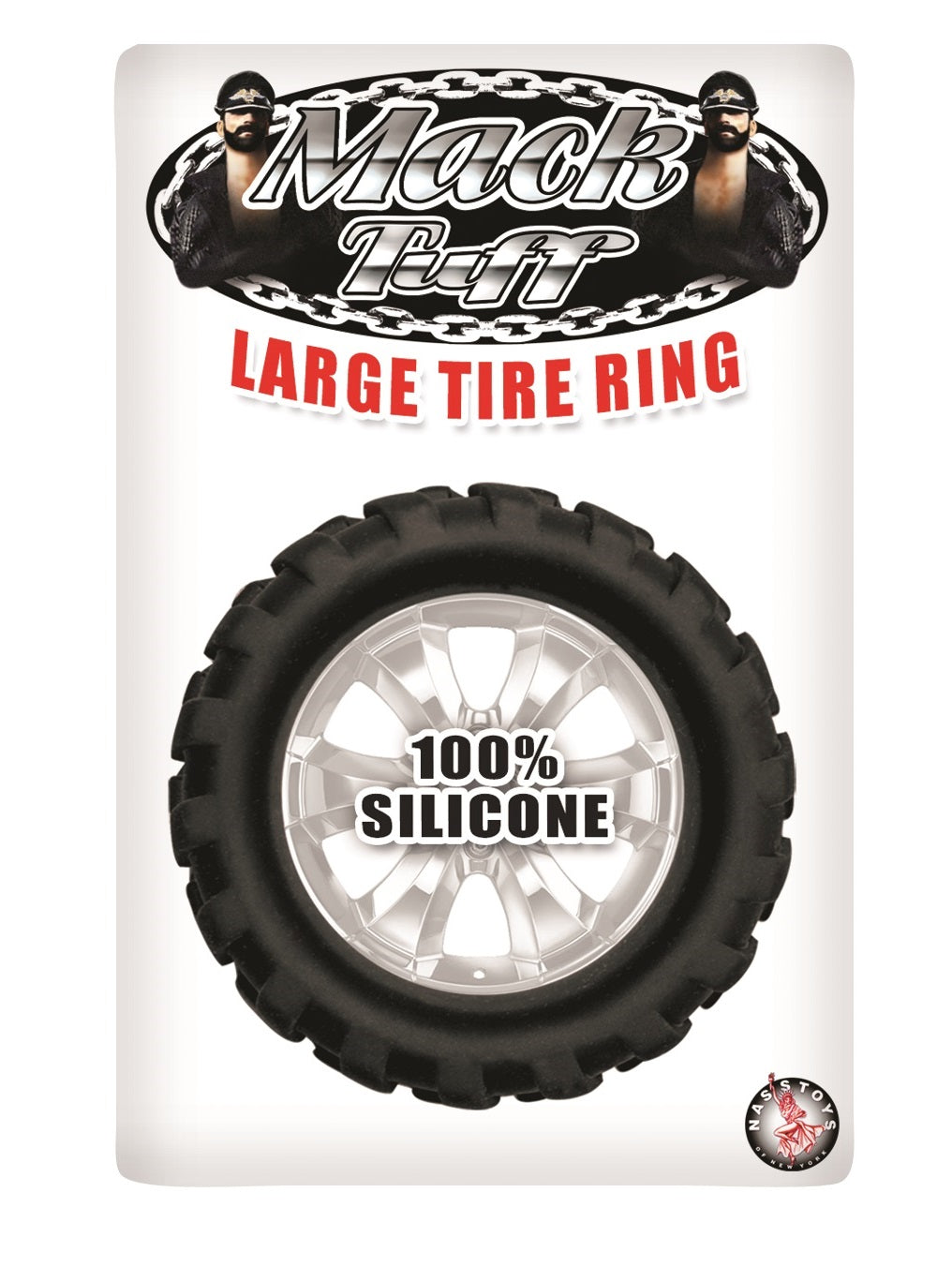 Anillo Pene Sujetador Testículos Silicon Potentes Erecciones MACK TUFF LARGE TIRE RING – BLACK