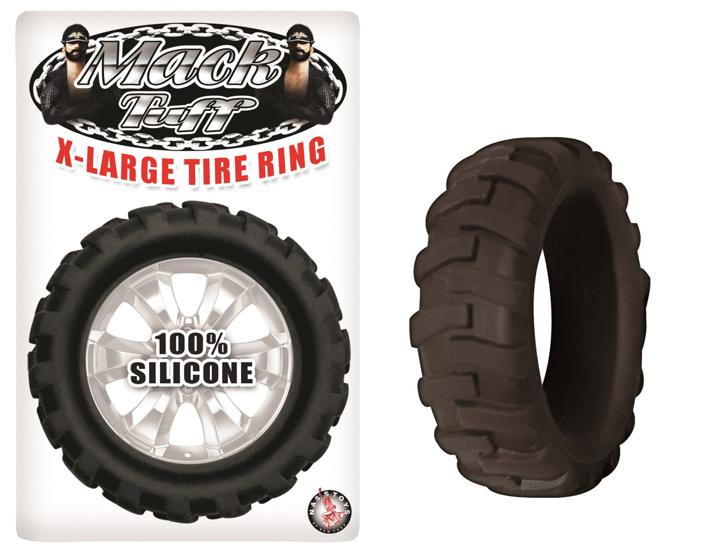Anillo Pene Sujetador Testículos Silicon Potentes Erecciones MACK TUFF EXTRA LARGE TIRE RING – BLACK