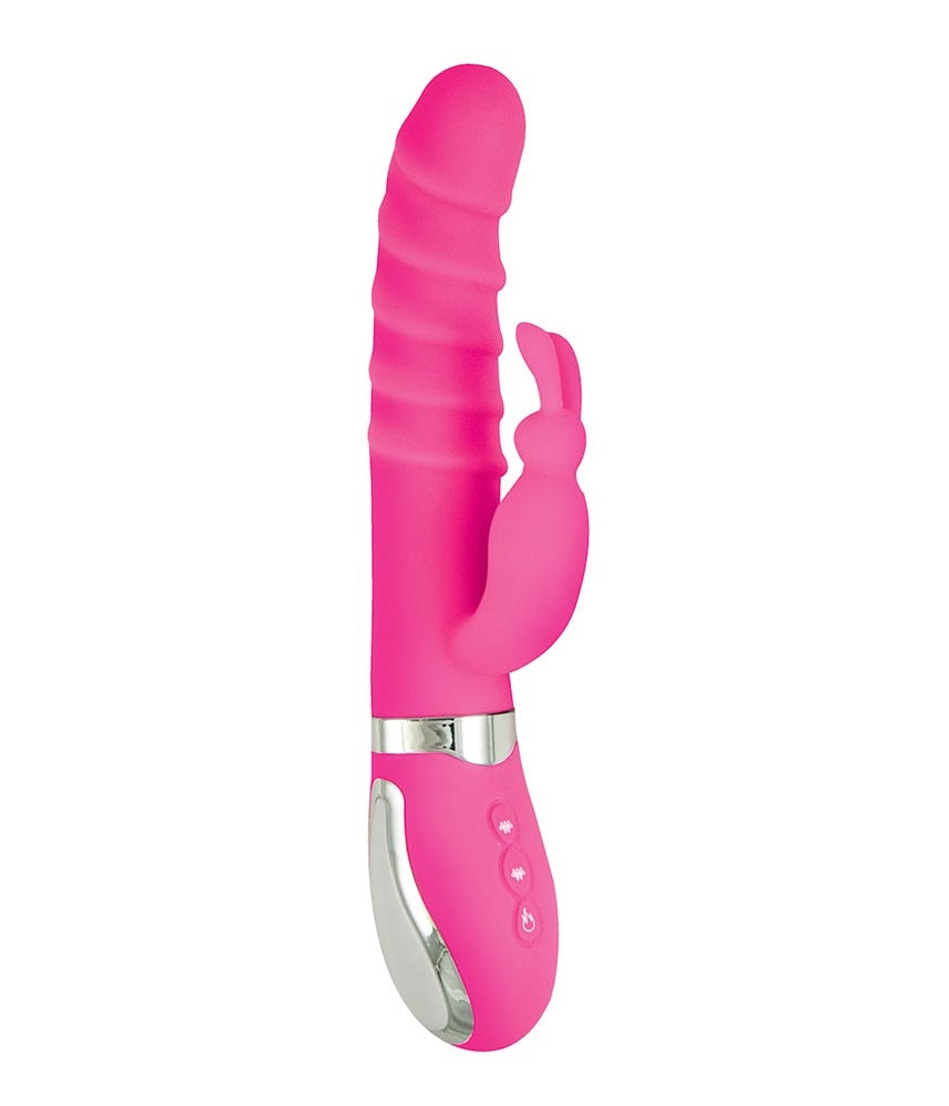 Vibrador femenino recargable Dual Caliente Energize Heat Up Bunny 1 Pink