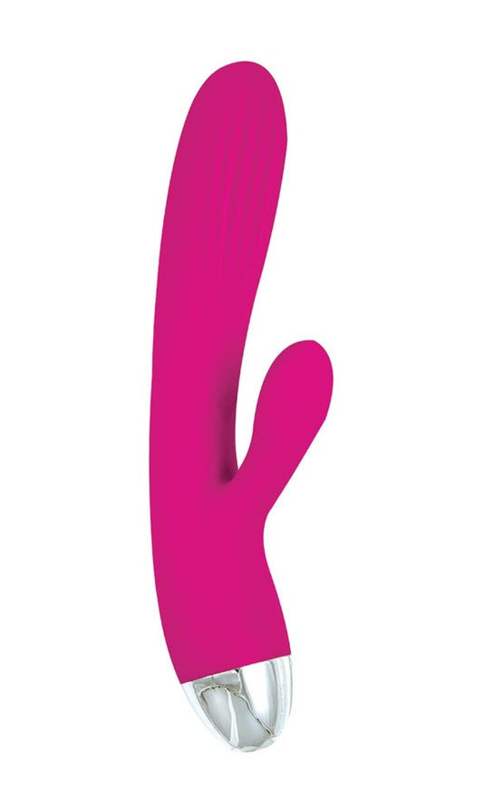 Vibrador Empuje Clítoris Punto G De Lujo Recargable Vibes of New York Heat-Up Thumping Rabbit Pink