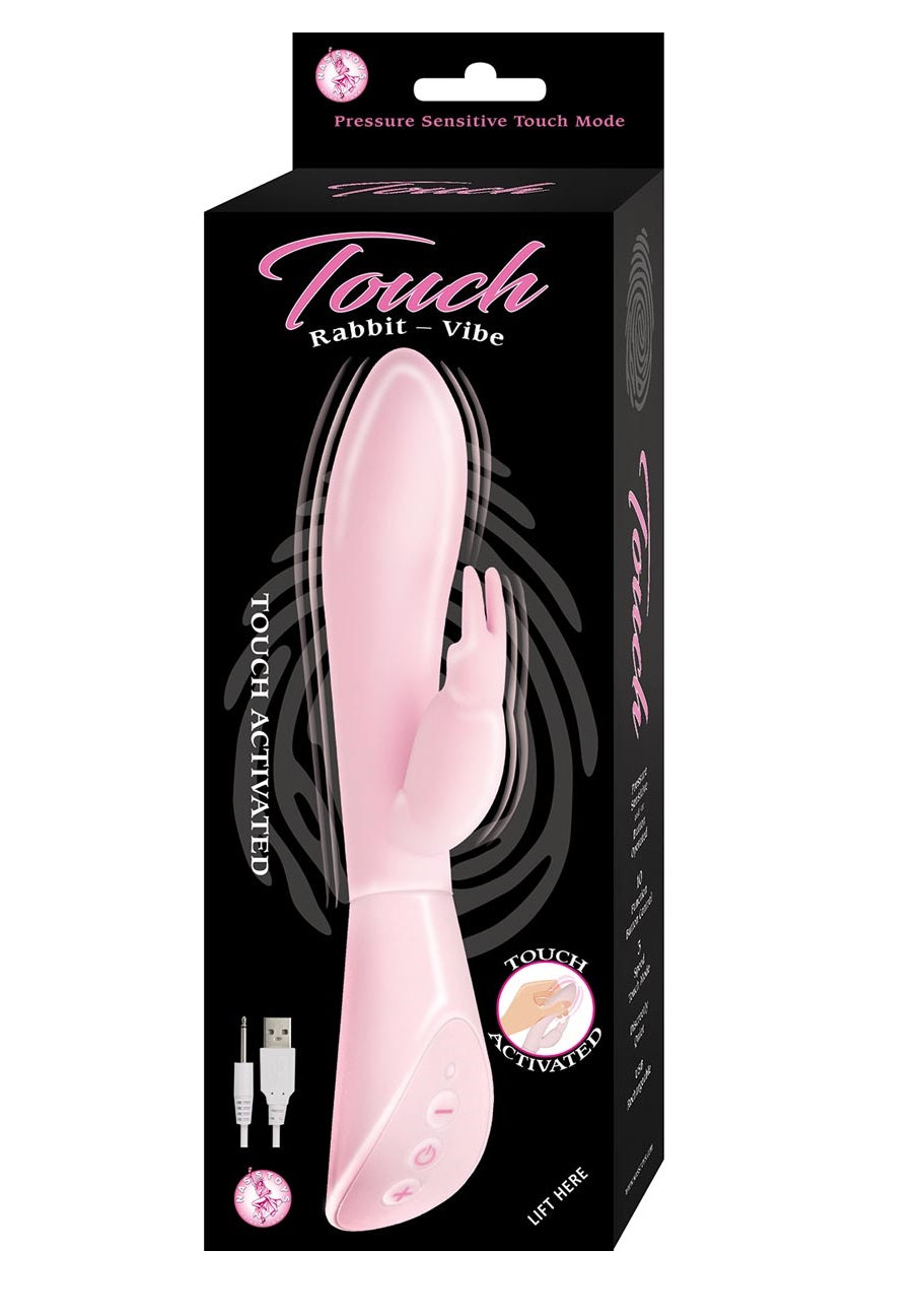 Touch Rabbit Vibe in Pink. Vibrador Vaginal Activa Al Tacto Recargable Touch Rabbit