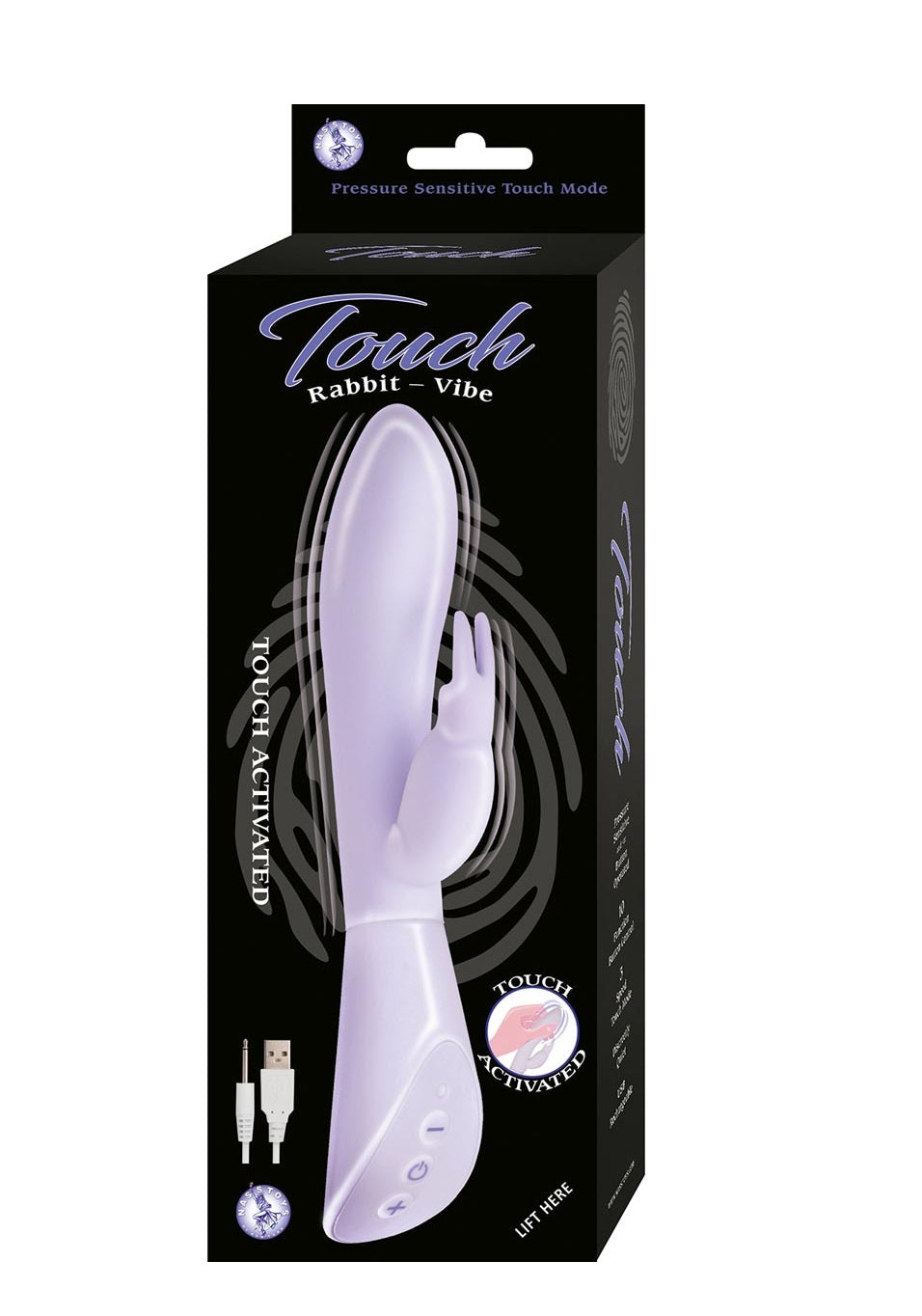 Touch Rabbit Vibe in Lavender. Vibrador Vaginal Activa Al Tacto Recargable Touch Rabbit