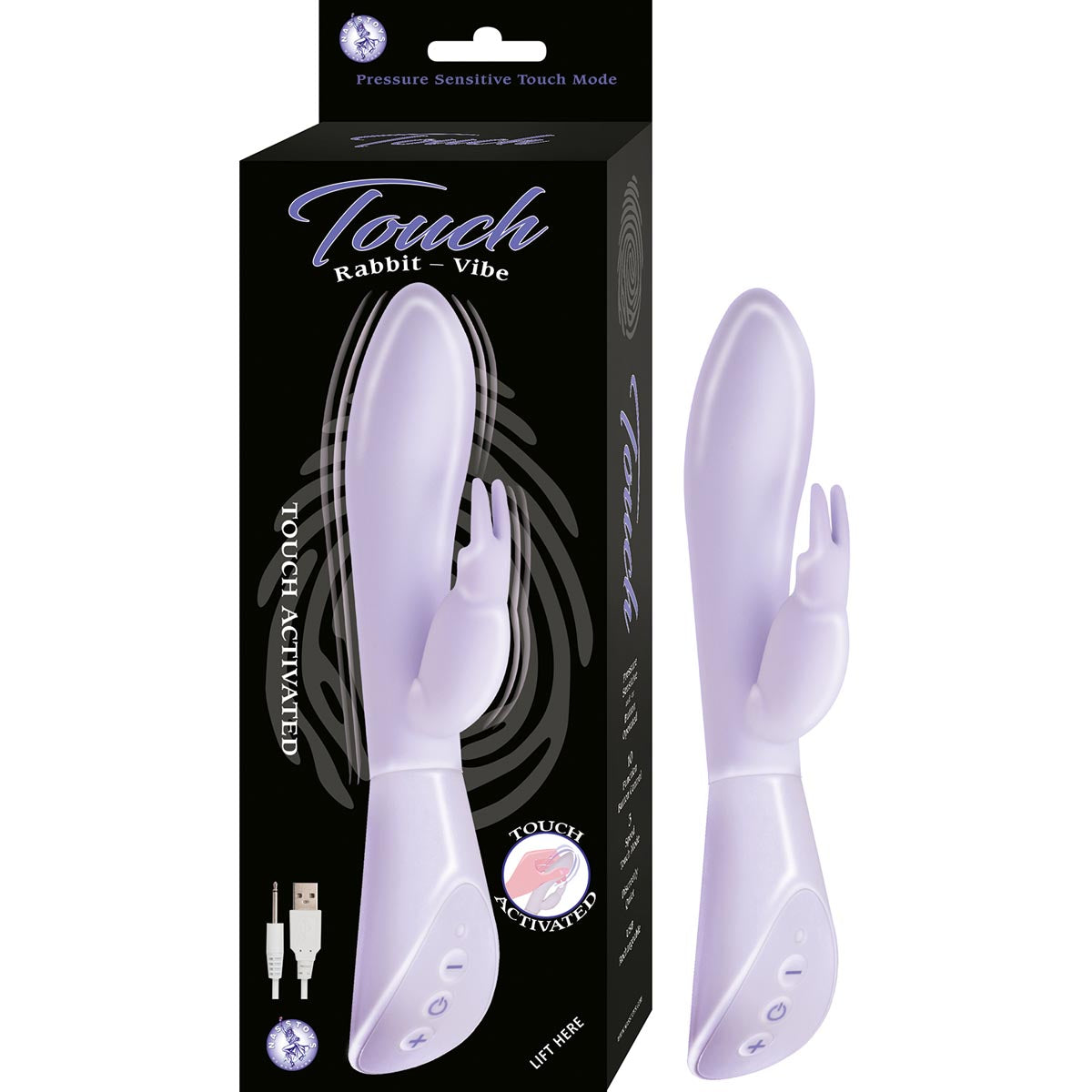 Touch Rabbit Vibe in Lavender. Vibrador Vaginal Activa Al Tacto Recargable Touch Rabbit