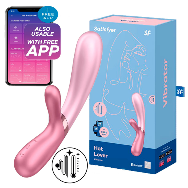 Vibrador Clitoris Punto G Control por App SATISFYER - HOT LOVER PINK