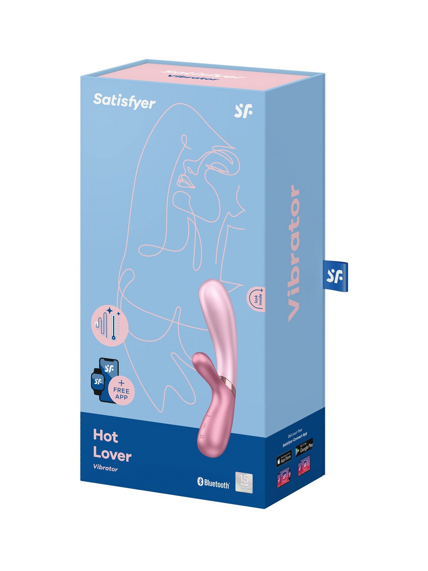 Vibrador Clitoris Punto G Control por App SATISFYER - HOT LOVER PINK