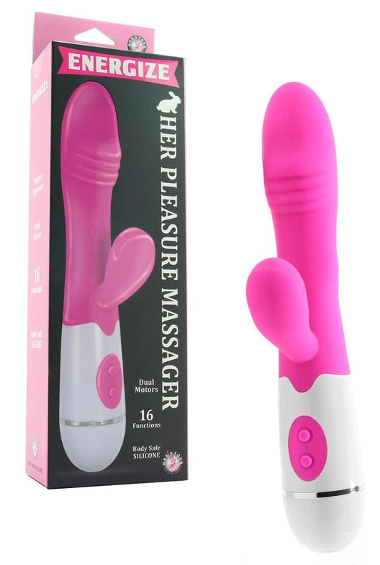Vibrador Estimula Clitoris Multiorgasmo Masajeador Femenino ENERGIZE HER PLEASURE MASSAGER-PINK