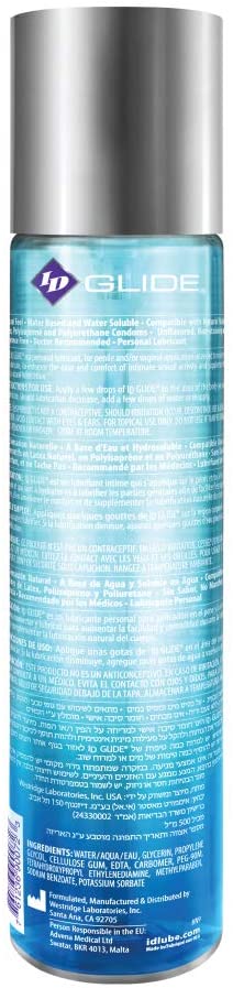 Lubricante Id Glide Base Agua Hipóarlergico Natural 17,6 FL oz