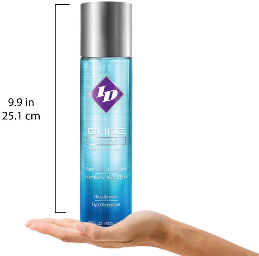 Lubricante Id Glide Base Agua Hipóarlergico Natural 17,6 FL oz